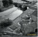 Grinton Bridge and part of Blackburn Hall photographed from the church tower.